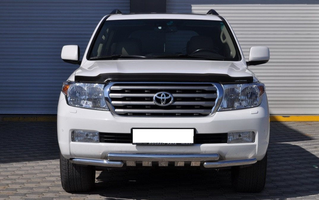 Захист переднього бампера ВУС SHARK подвійний Toyota Land Cruiser 200 2007+ Кенгурятник дуги пороги
