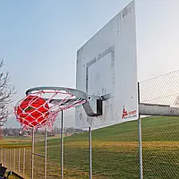 Баскетбольна сітка «МІЦНІСТЬ», шнур діаметром 7 мм. (стандартна) біло-червона