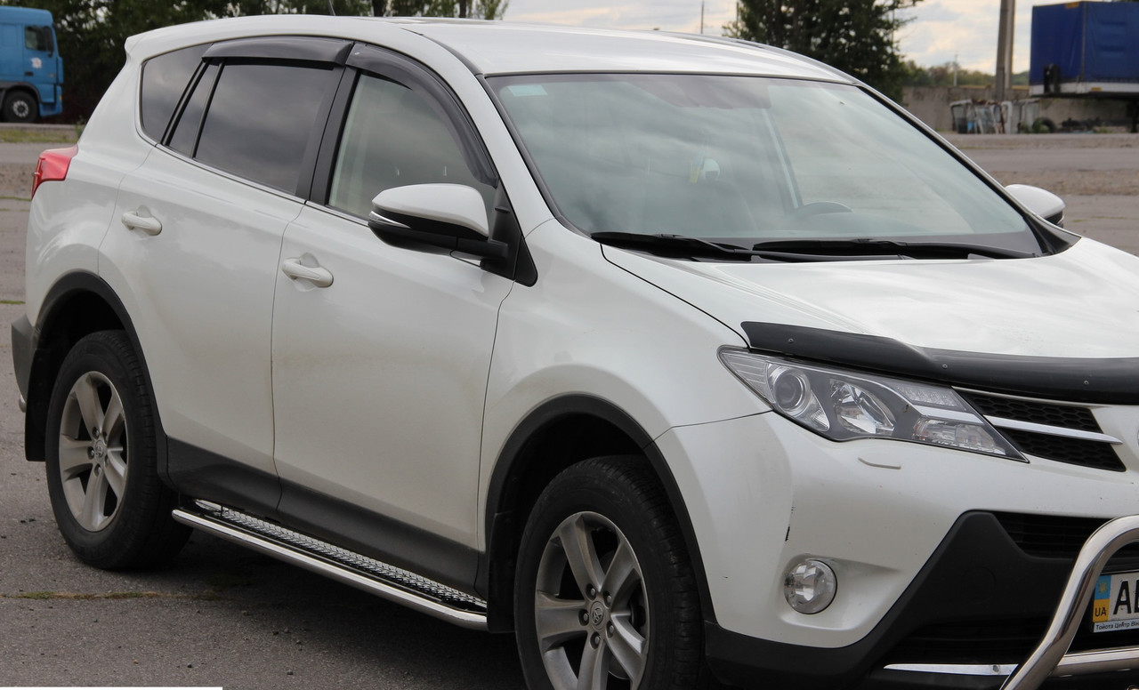 Бічна захист пороги майданчик Toyota RAV4 2013-2016 кенгурятник захист бампера дуги пороги
