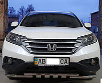 Захист переднього бампера ВУС SHARK подвійний Honda CR-V 2012-2015 кенгурятник захист бампера дуги пороги