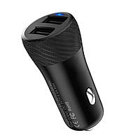 TU  TU Автомобильное зарядное устройство Hoco Z21 2 USB черное
