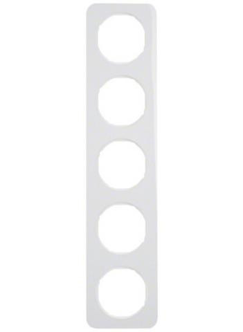 Рамка 5Х пластик, R. 1 Berker Полярна білизна
