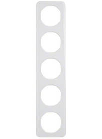 Рамка 5Х пластик, R. 1 Berker Полярна білизна