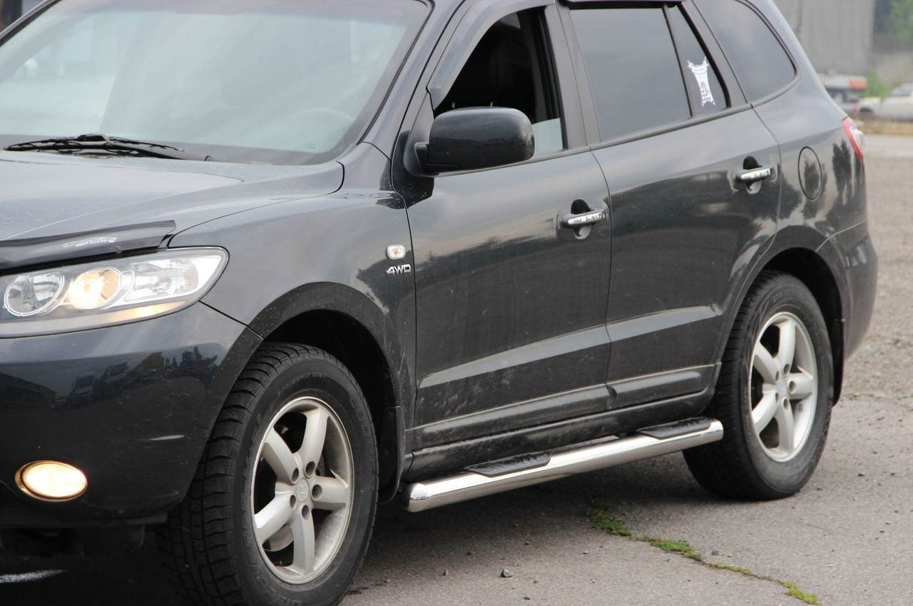 Бічна захист пороги труби Hyundai Santa Fee 2006-2012 кенгурятник захист бампера дуги пороги