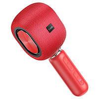 TU  TU Беспроводной караоке микрофон колонка Hoco BK8 red
