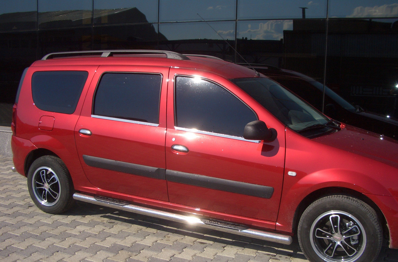 Бічна захист пороги труби Dacia Logan MCV 2004-2013 кенгурятник захист бампера дуги пороги