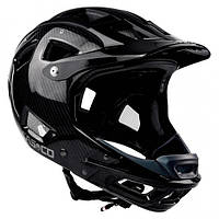 Велошлем Casco mtbe carbon full face black matt, размер: 58-62 (MD)