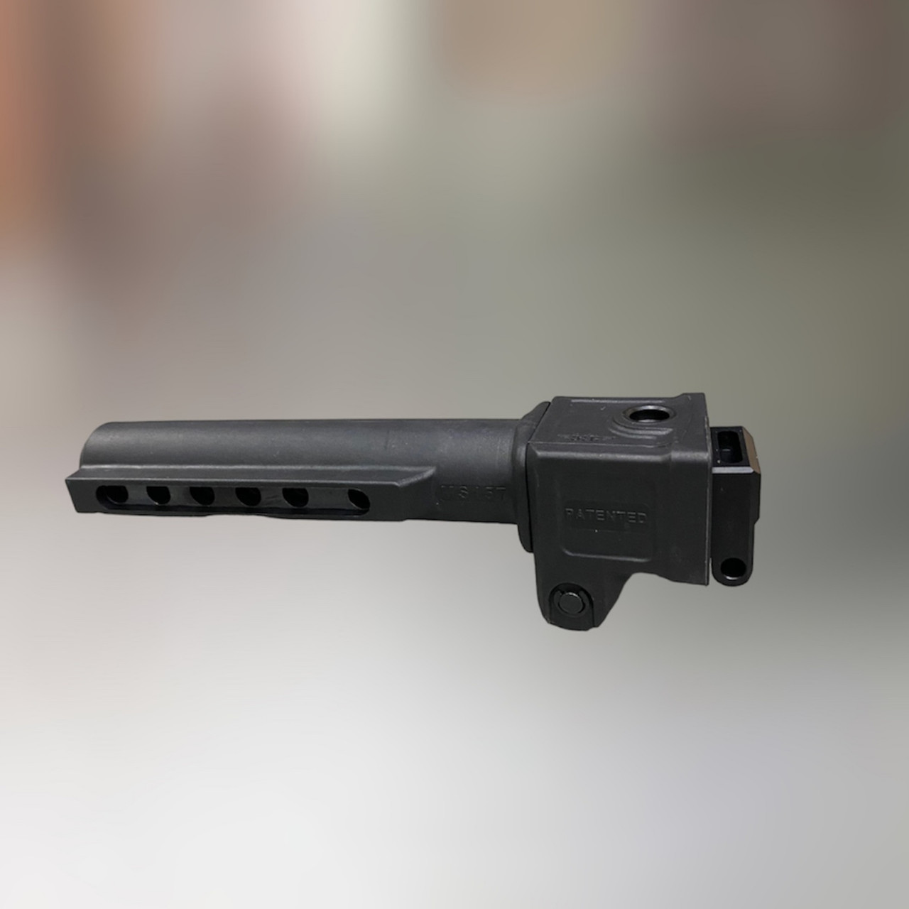 Труба складана для приклада АКСУ DLG Tactical (DLG-157-black), Чорна, АК-74М і АК-104 Mil-Spec, адаптер приклада складаний