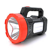 TU  TU Фонарь поисковый Silver Toss ST-6678, 1LED+14SMD T6, 10W, 1+1 режим, 6000mah, Black/Red, IP40, кабель 220В, 220х140х170мм,