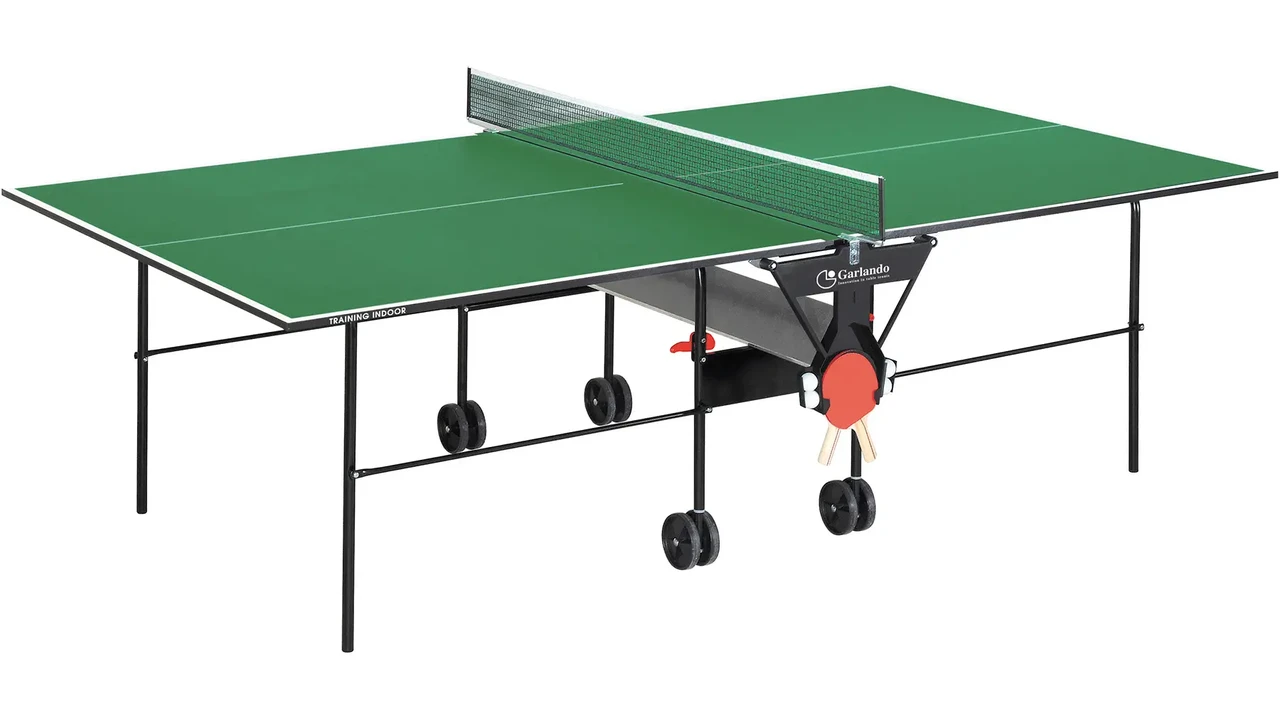 Тенісний стіл Garlando Training Indoor 16 mm Green німецький Настільний теніс дорослий для приміщень