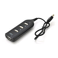 TU  TU Хаб USB 2.0 4 порта, Black, 480Mbts питание от USB, Blister Q200
