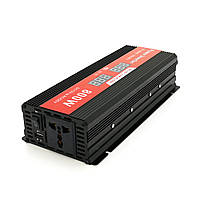 TU  TU Инвертор напряжения Demuda, 800W 12/220V с аппроксимированной синусоидой, 1 универсальная розетка, USB, клемные провода