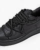 Чоловічі кросівки Nike Air Force 1 Low Black Off Shoelaces Custom ALL09775, фото 7