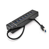TU  TU Хаб USB 3.0 UH-703 (7 портов USB3.0) поддержка до 1TB, Blister