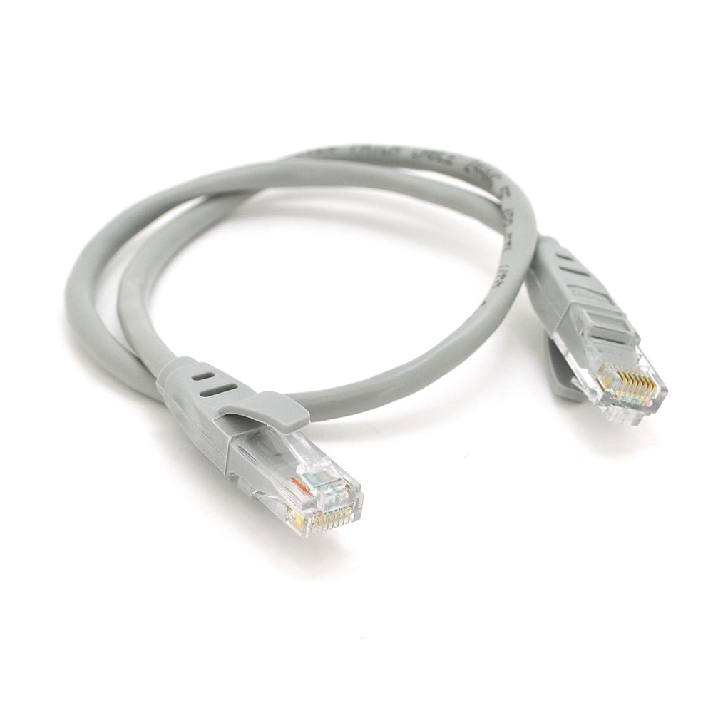 TU TU Патч-корд литой VEGGIEG, CCA, UTP, RJ45, Cat.5e, 0,5m, серый