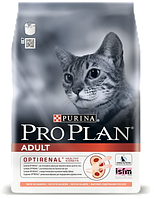 PRO PLAN Adult для кошек с лососем и рисом 1,5 кг