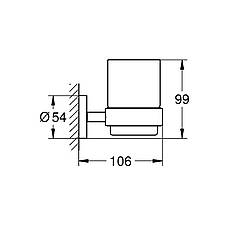 Стакан з тримачем для ванної кімнати Grohe QuickFix Start 41194000, фото 2
