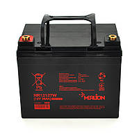 TU  TU Аккумуляторная батарея MERLION HR12127W, 12V 36Ah Black ( 195 х 130 х 155 (167) ), 9.75 kg