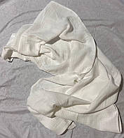 Одеяльце плед детское из четырёхслойного муслина летнее 1х1.30 м белый