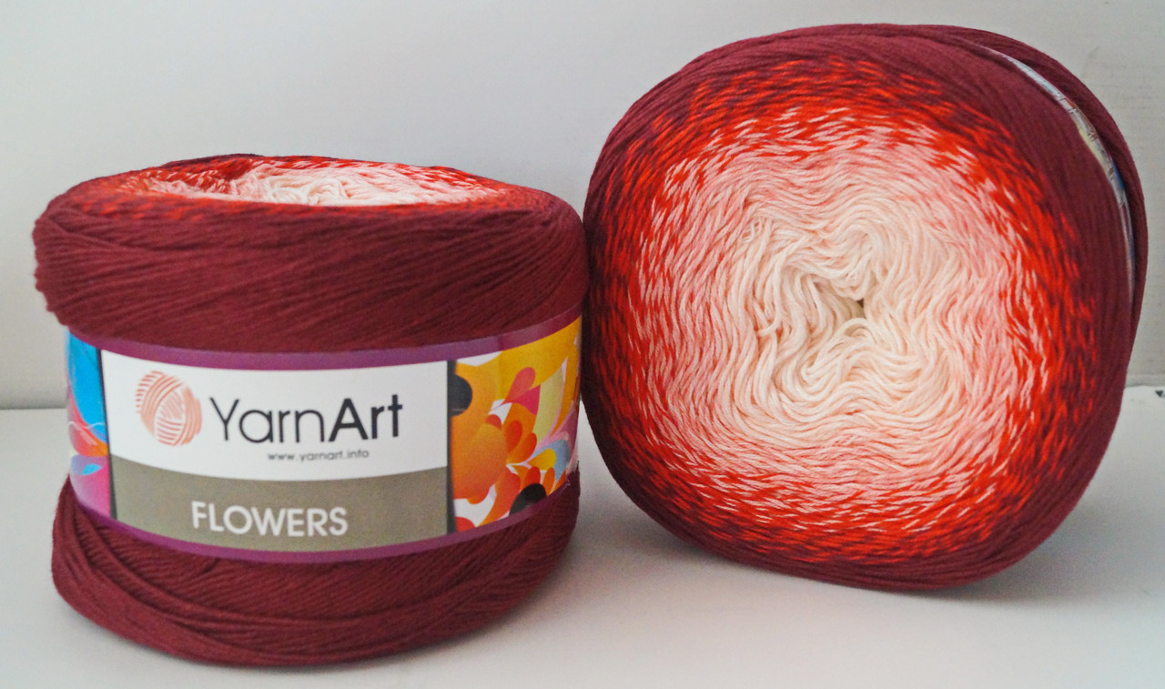 Нитки пряжа для в'язання секційна FLOWERS YarnArt Ярнарт Фловерс № 269, фото 1