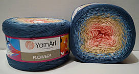 Нитки пряжа для в'язання секційна FLOWERS YarnArt Ярнарт Фловерс № 262