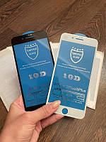 Защитное стекло 10D для iPhone 7 Plus / 8 Plus Черное / Black 0.33 мм 9H