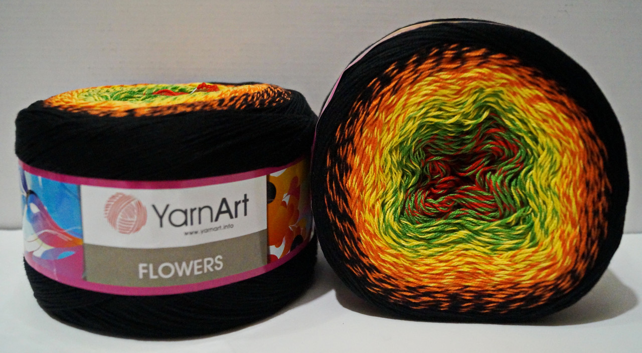 Нитки пряжа для в'язання секційна FLOWERS YarnArt Ярнарт Фловерс № 267