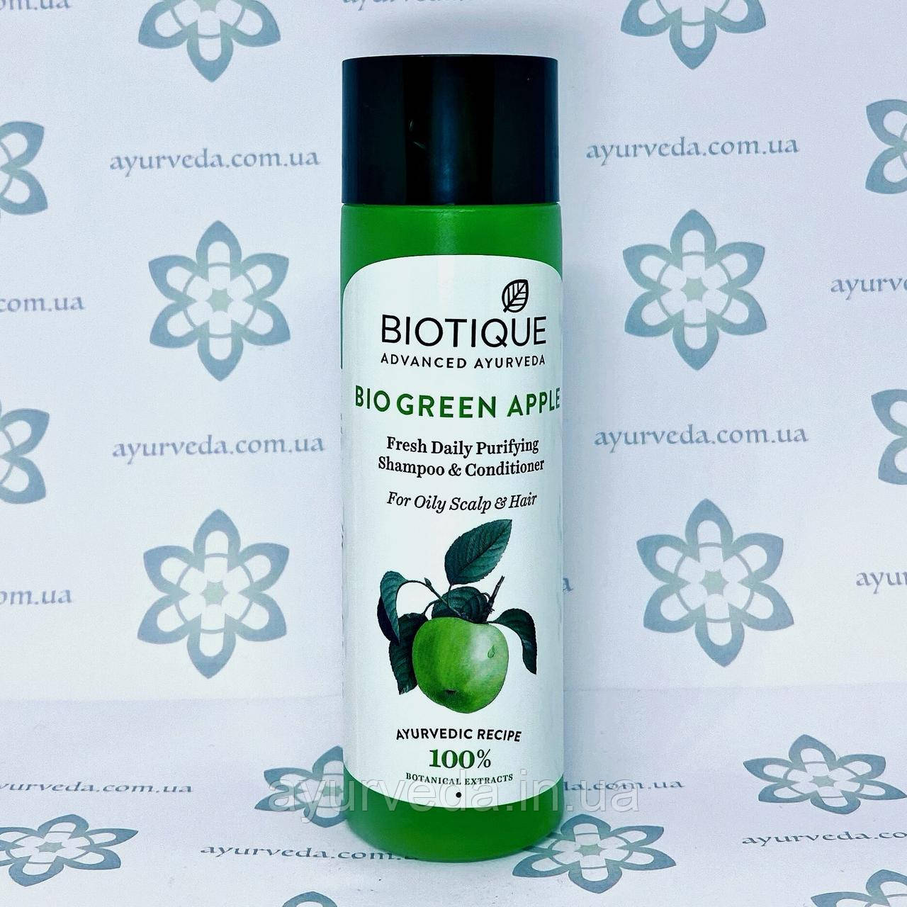 Biotique Bio Green Apple (Шампунь Зелене яблуко) 120 мл. кондиціонер.