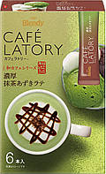 Ajinomoto AGF Blendy Cafe Latte Rich Matcha Azuki Latte латте с матча и пастой Адзуки, стики по 11,3 г. 6 штук