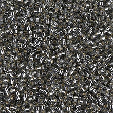 Бісер Miyuki Delica Beads 11/0, 5г, DB-48, блискучий, темне срібло