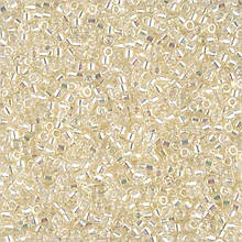 Бісер Miyuki Delica Beads 11/0, 5г, DB-109, блискучий райдужний, бежевий