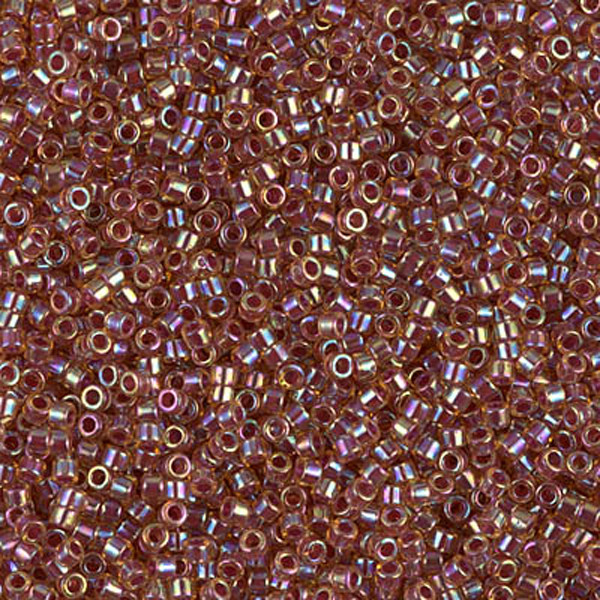 Бісер Miyuki Delica Beads 11/0, 5г, DB-88, блискучий, рожево-коричневий
