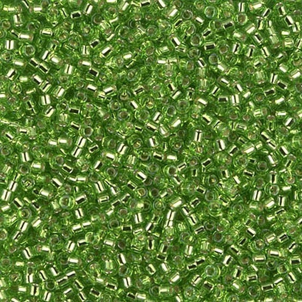Бісер Miyuki Delica Beads 11/0, 5г, DB-1206, блискучий, середньо-салатовий