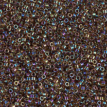 Бісер Miyuki Delica Beads 11/0, 5 г, DB-87, блискучий райдужний, коричневий
