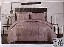 Комплект постільної білизни, 2-спальний (простирадло на гумці) "Koloko" Бузковий