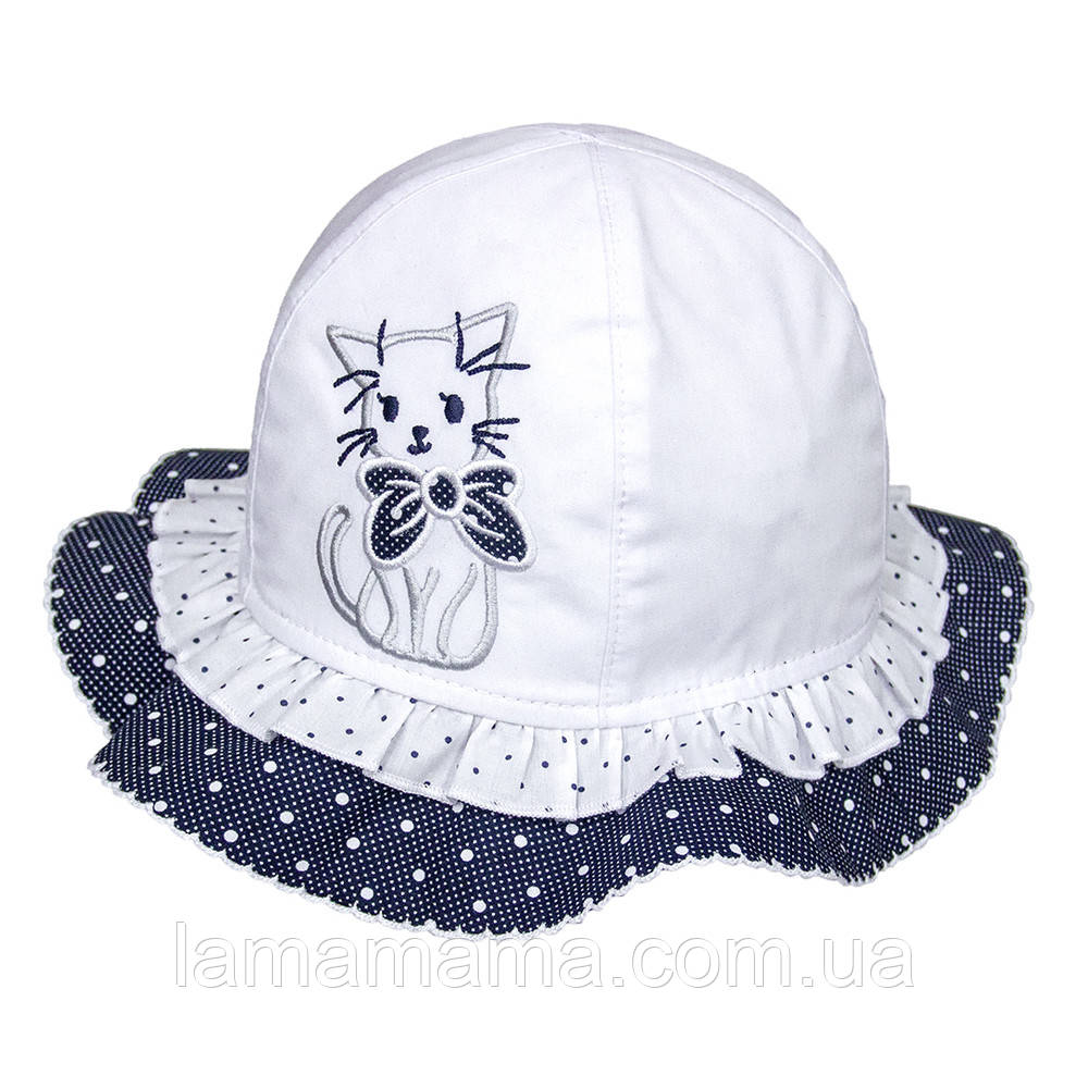Літня бавовняна панама на зав'язках Котик David's Star, фото 1