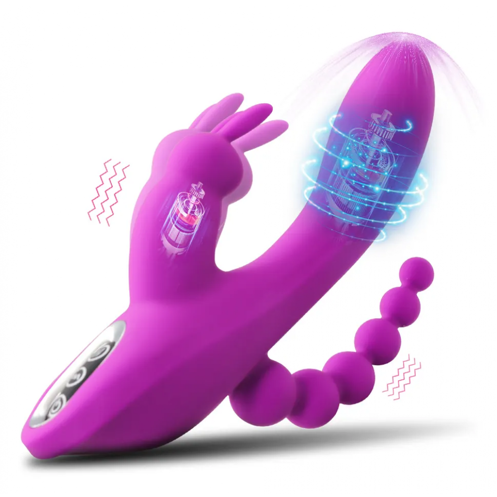 Вібратор Jack Rabbit 3 in 1 USB