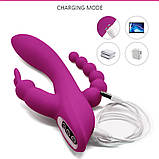 Вібратор Jack Rabbit 3 in 1 USB, фото 3
