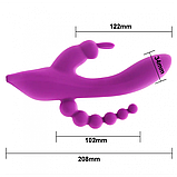 Вібратор Jack Rabbit 3 in 1 USB, фото 6
