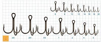 Тройник Gurza Round treble hook ST-36 № 18 BC 1шт "Оригинал"