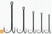 Двойник Gurza Double Hook Х - Long Gurza Shank # 4 BN 3 шт. "Оригинал"