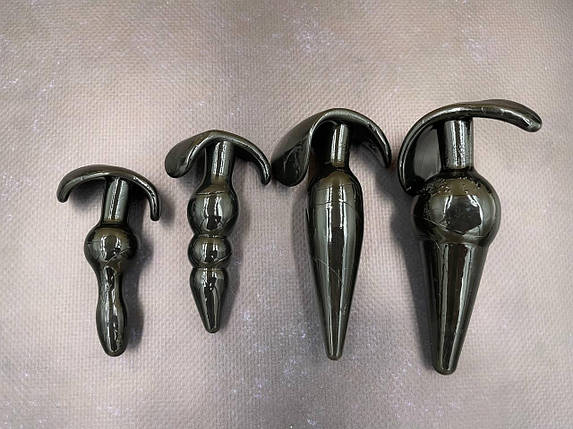 Набір Анальних пробок Anal Plug Kit . Анальний пробка набір Чорний, фото 1