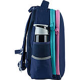 Рюкзак GoPack Education напівкаркасний Love wins! 38x28x13 см 15 л синій (130-145см), фото 8
