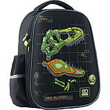 Рюкзак GoPack Education напівкаркасний  Dino 38x28x13 см 15 л чорний (GO23-165M-4), фото 3