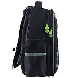 Рюкзак GoPack Education напівкаркасний  Dino 38x28x13 см 15 л чорний (GO23-165M-4), фото 6