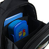 Рюкзак GoPack Education напівкаркасний  Dino 38x28x13 см 15 л чорний (GO23-165M-4), фото 8