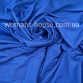 Трикотаж Віскоза стрейч однотон 180 см Туреччина 180 г/м2 Синій Електрик
