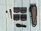 Машинка для стриження волосся електрична акумуляторна з дисплеєм V-683 4 Насадки, фото 5