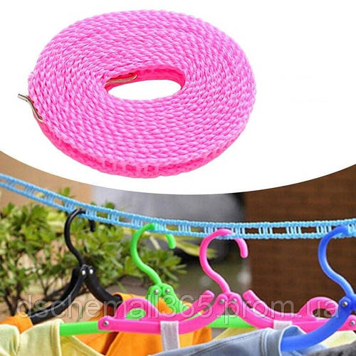 Купить Бельевой шнур для сушки белья нескользящий портативный 5м, цена ...