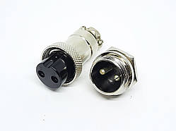 Роз'єм GX20-2pin комплект (Гніздо + штекер)